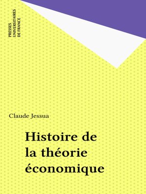 cover image of Histoire de la théorie économique